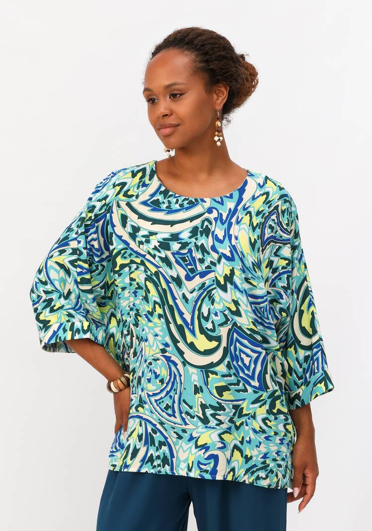 Блуза  с цельнокроеным рукавом шир.  750, рис. 7