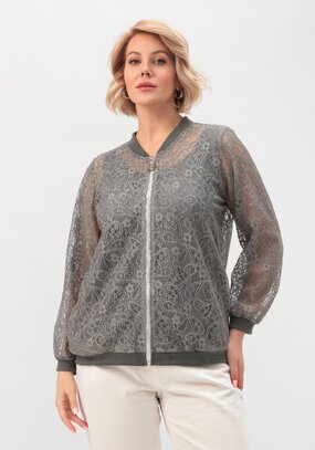 Бомбер кружевной