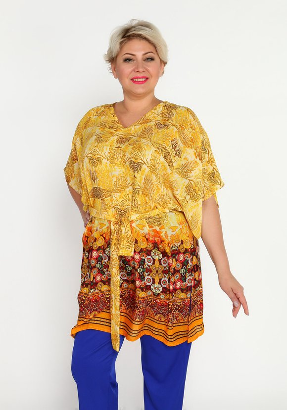 Туника с V-образным вырезом шир.  580, рис. 6