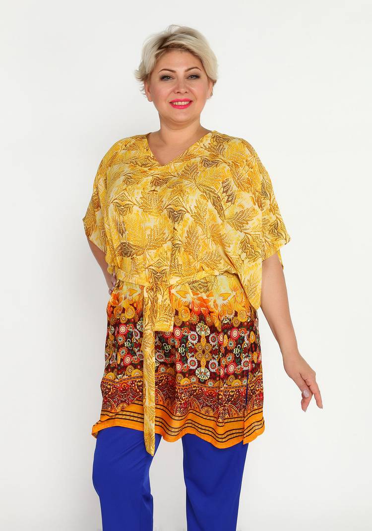 Туника с V-образным вырезом шир.  750, рис. 6