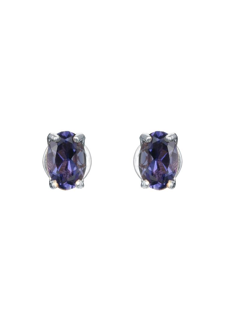 Серьги серебряные Изящный бархат шир.  750, рис. 2