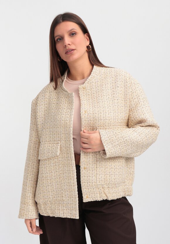 Твидовый бомбер шир.  580, рис. 7