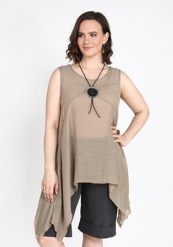 Туника из прозрачной ткани шир.  580, рис. 3