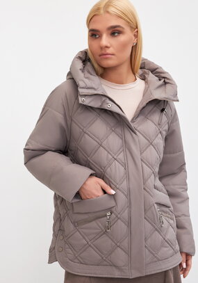 Куртка с капюшоном, стеганная Эшли