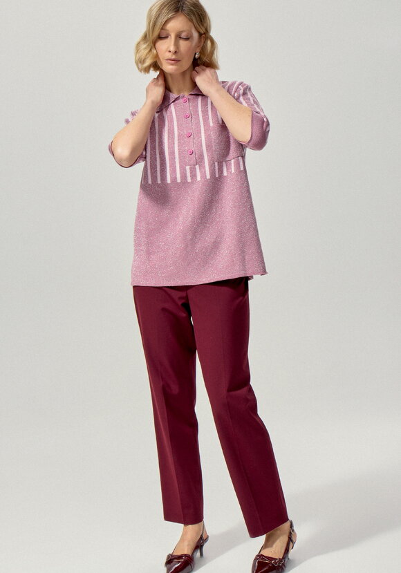 Футболка женская с застежкой-поло шир.  580, рис. 10