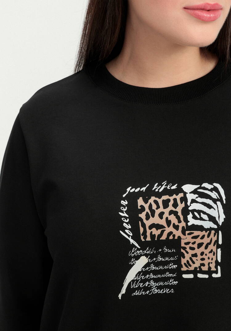 Комплект (брюки и свитшот с принтом) шир.  750, рис. 6