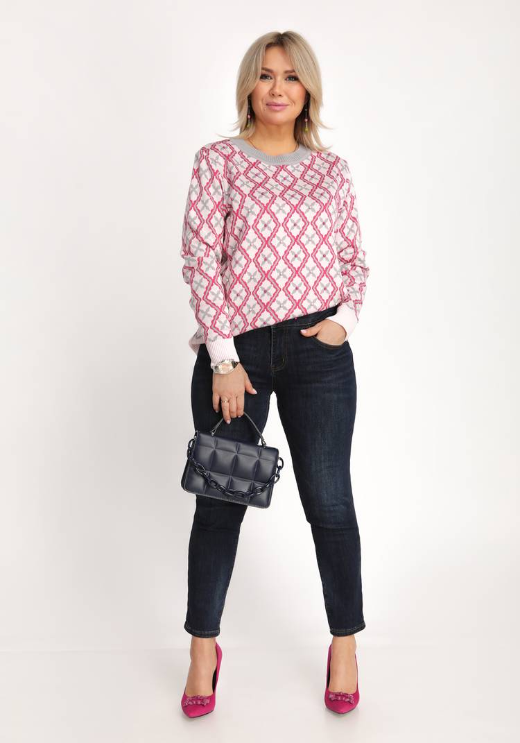 Джемпер с рисунком и декором в виде бусин шир.  750, рис. 11