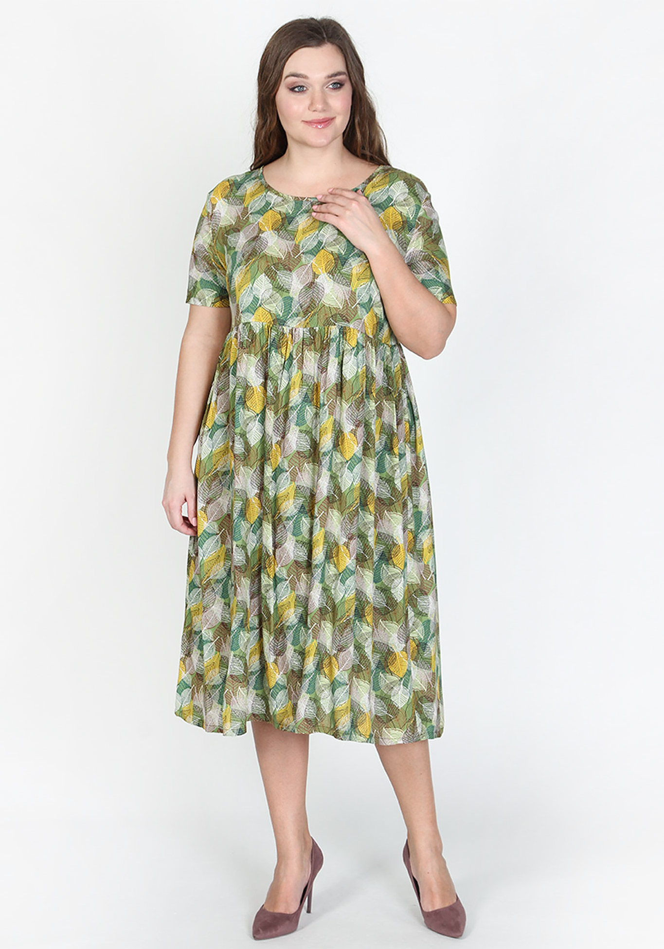 Платье "Летняя мелодия" LORICCI, размер 50, цвет синий - фото 1