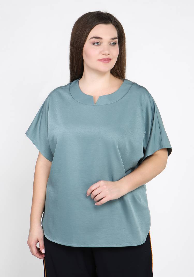 Блуза однотонная с рукавом-кимоно шир.  750, рис. 13