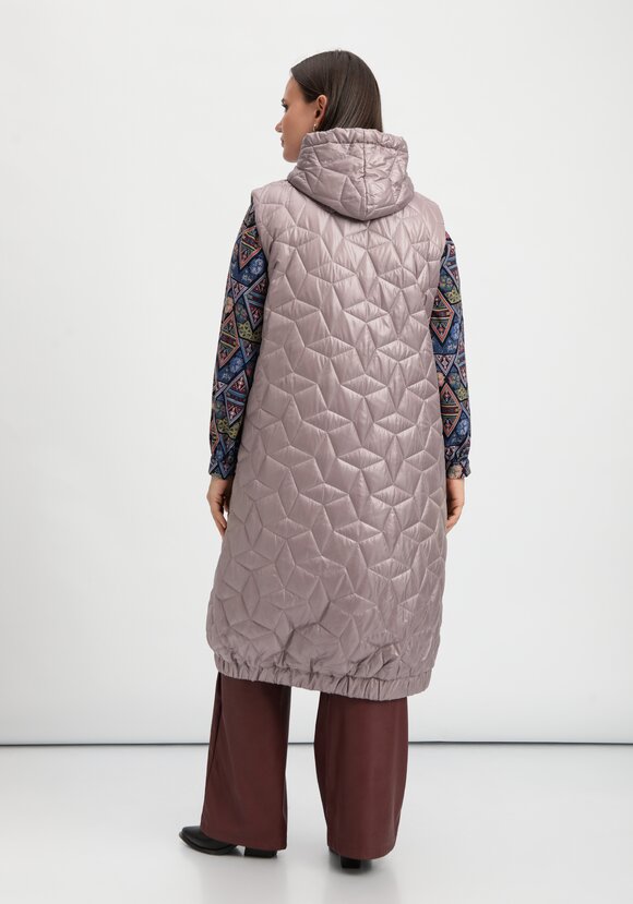 Жилет оверсайз удлинённый с капюшоном шир.  580, рис. 23