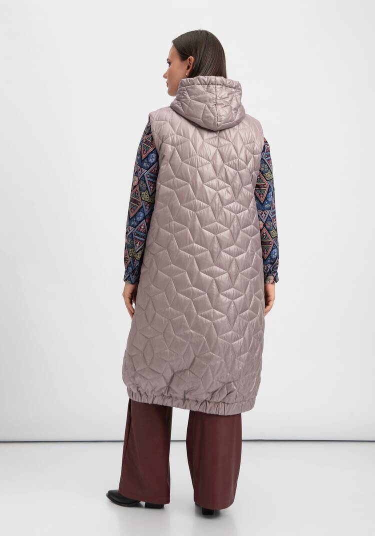 Жилет оверсайз удлинённый с капюшоном шир.  750, рис. 23