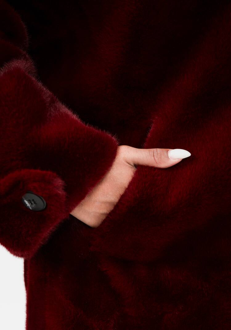 Полупальто из экомеха Моника шир.  750, рис. 26