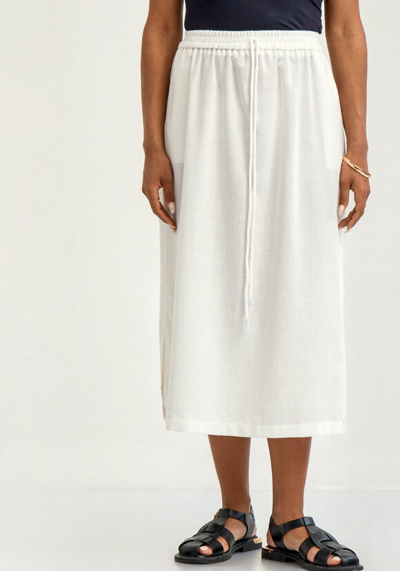 Юбка изо льна свободного кроя шир.  580, рис. 3