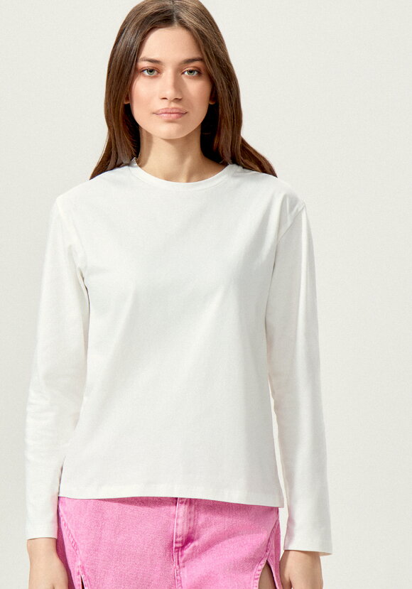 Лонгслив с круглым воротом из хлопка шир.  580, рис. 4