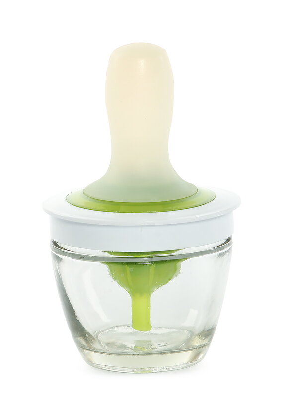 Масленка стеклянная с силиконовой кистью шир.  580, рис. 1