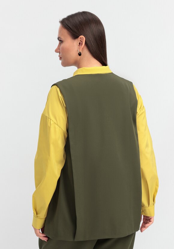 Жилет однобортный на пуговице шир.  580, рис. 3