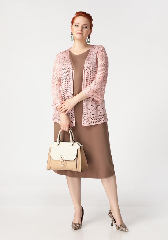 Кардиган Ажурное сочетание шир.  580, рис. 7