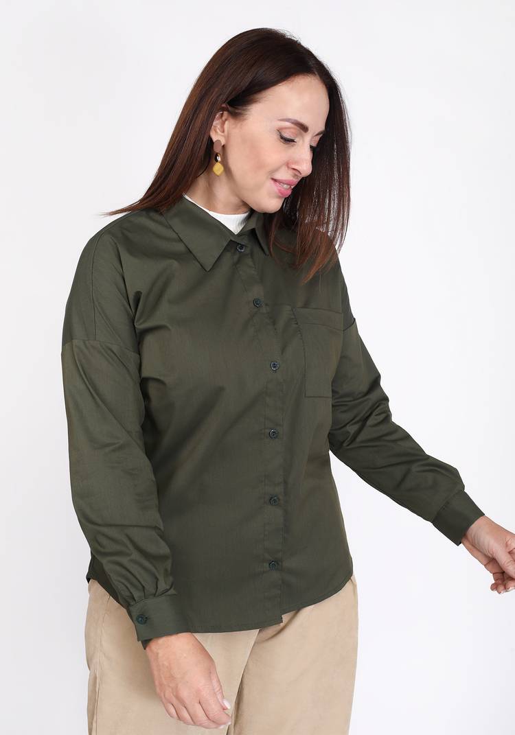 Рубашка базовая оверсайз шир.  750, рис. 17