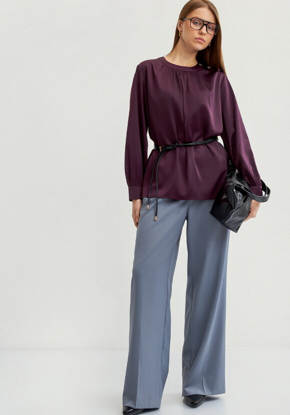 Блуза с воротником  стойка шир.  580, рис. 15