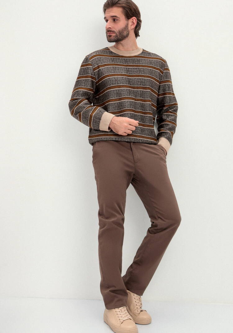 Джемпер в полоску с контрастными манжетами шир.  750, рис. 18