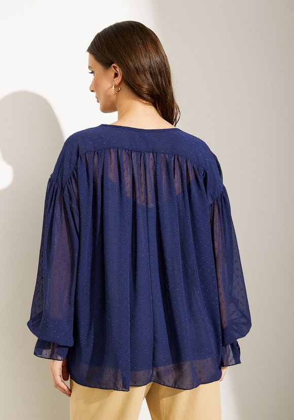 Блуза из фактурного шифона шир.  580, рис. 10