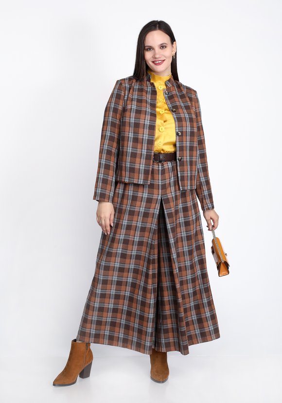 Рубашка с декоративными пуговицами шир.  580, рис. 7