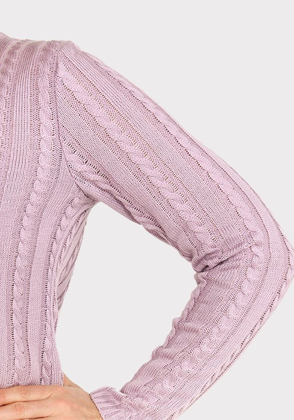 Платье прямое с вязкой косы шир.  580, рис. 14