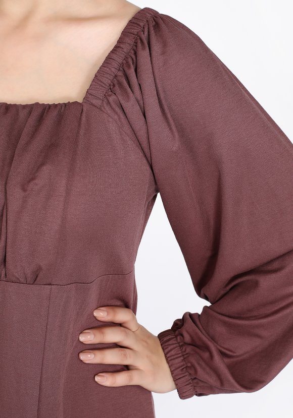 Платье с кокеткой под грудь шир.  580, рис. 12