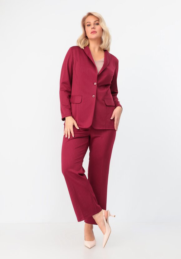 Пиджак однобортный в полоску шир.  580, рис. 2