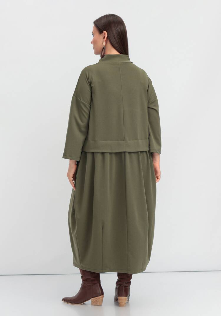 Платье с отрезной кокеткой-обманкой шир.  750, рис. 3