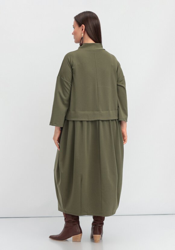 Платье с отрезной кокеткой-обманкой шир.  580, рис. 3