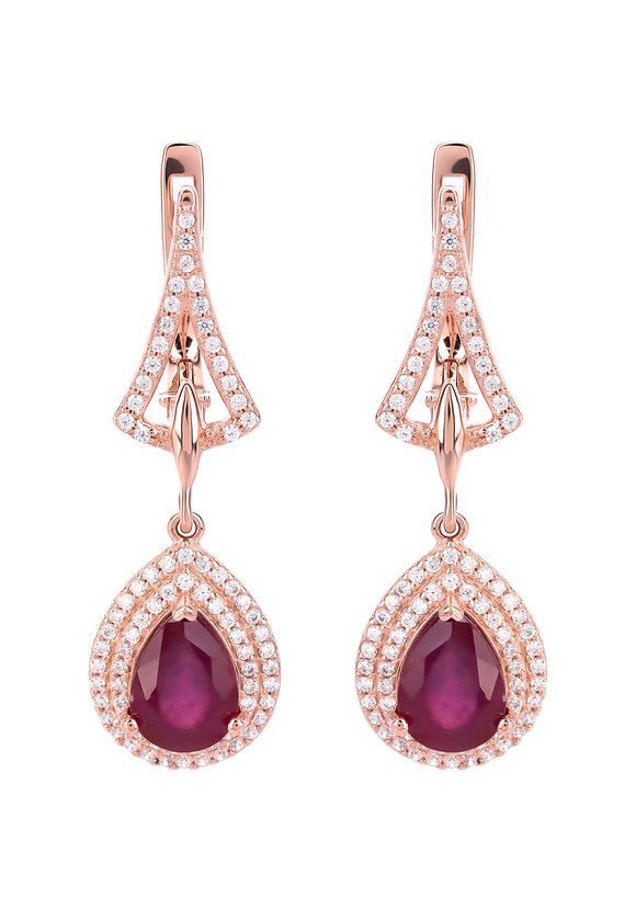 Серьги серебряныеАдель шир.  580, рис. 1