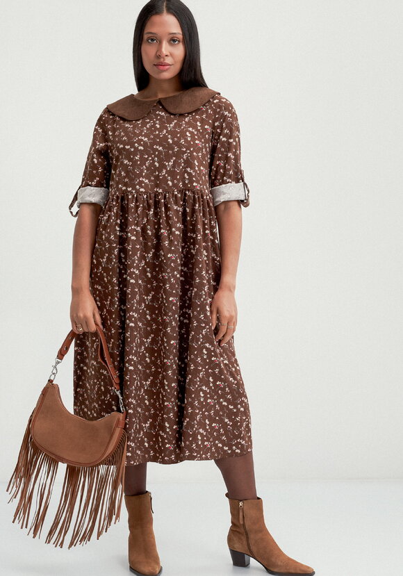 Платье оверсайз с круглым воротником шир.  580, рис. 16