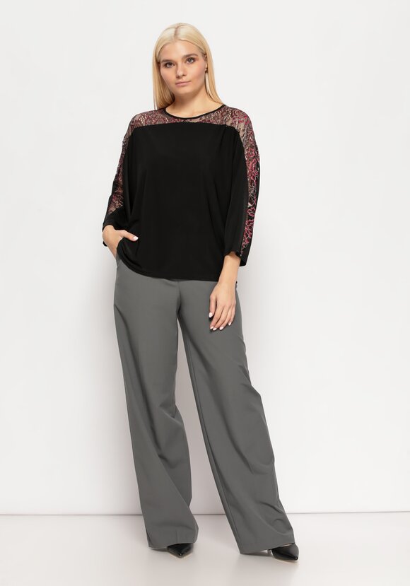 Блуза с рукавами Лeтучая мышь шир.  580, рис. 19