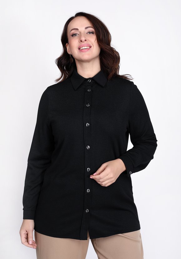 Рубашка свободного кроя с планкой шир.  580, рис. 5