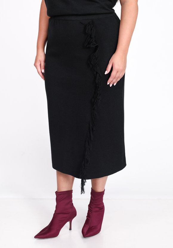 Юбка с бахромой шир.  580, рис. 1