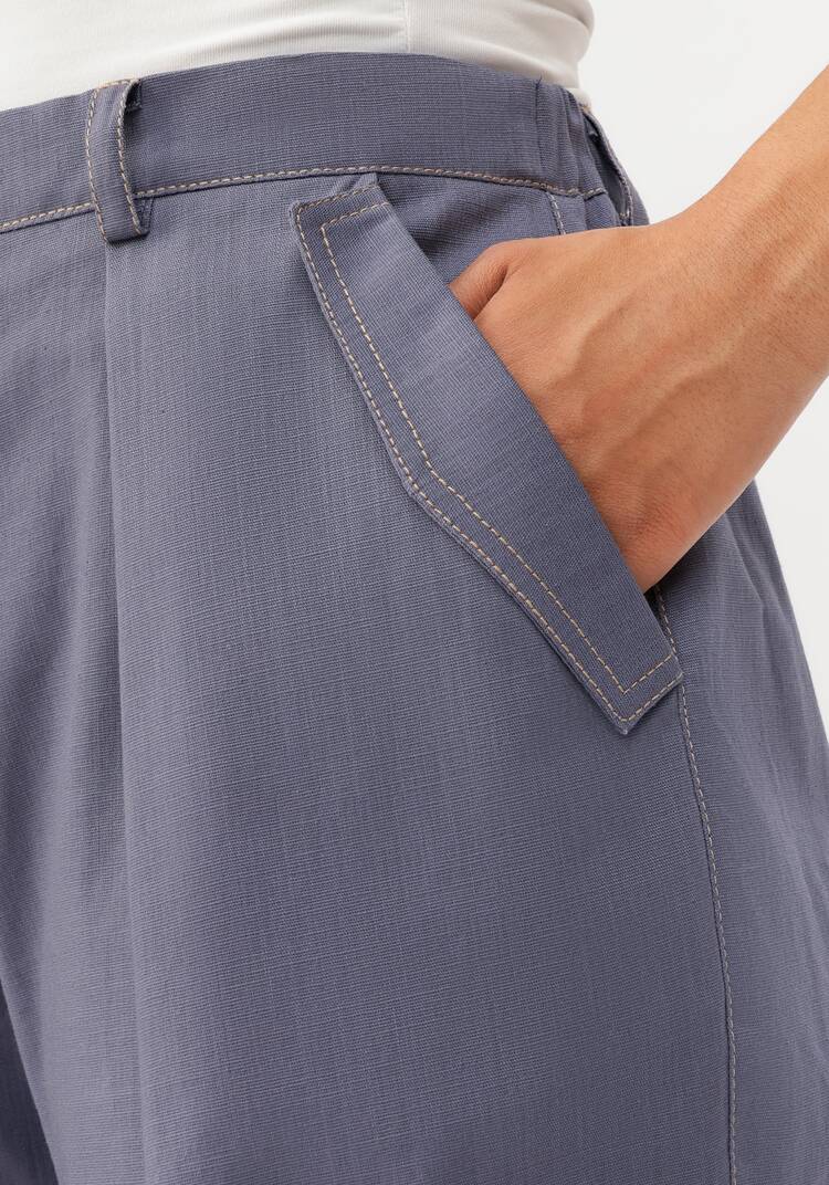 Брюки-бананы изо льна шир.  750, рис. 10