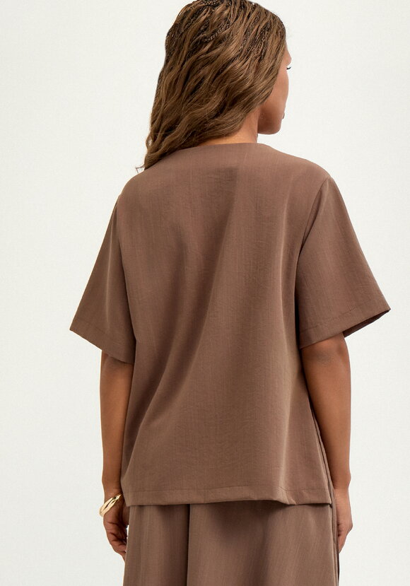 Блуза  свободного кроя шир.  580, рис. 3