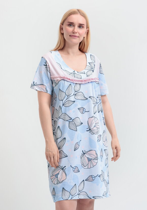 Сорочка хлопковая Нежный сон шир.  580, рис. 1