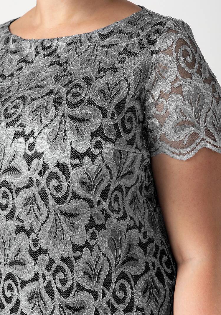 Платье из кружевного полотна Ванда шир.  750, рис. 8