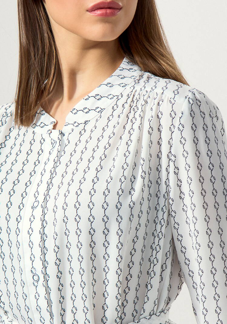 Платье-рубашка с воротником-стойкой шир.  750, рис. 14