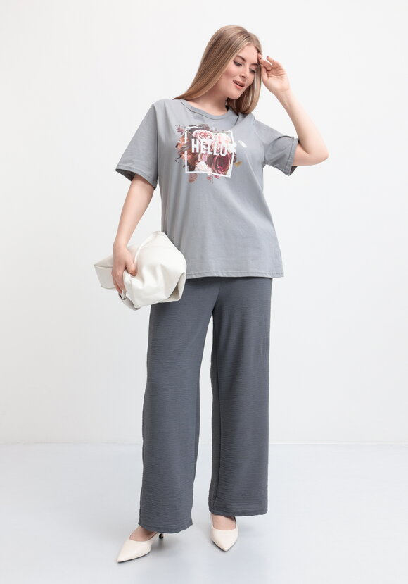 Брюки палаццо свободного силуэта шир.  580, рис. 11