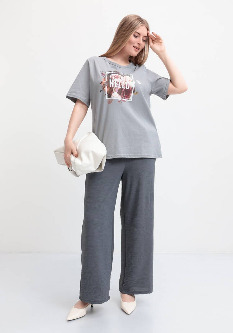 Брюки палаццо свободного силуэта шир.  750, рис. 11