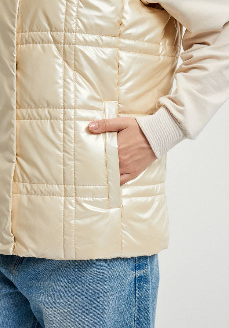 Жилет стеганый метализированный шир.  750, рис. 25