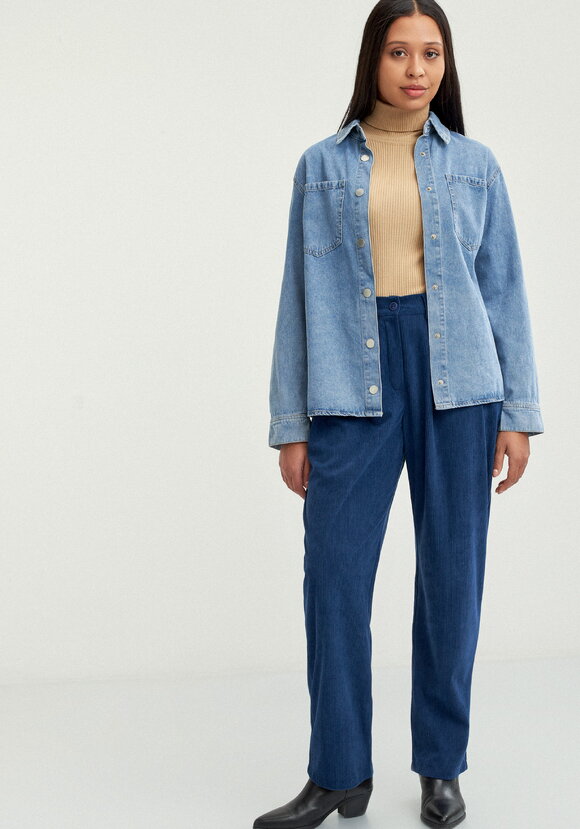 Брюки бананы с комфортным поясом шир.  580, рис. 7