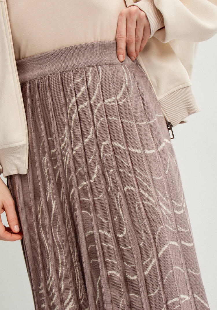 Юбка плиссе с абстрактным рисунком шир.  750, рис. 21