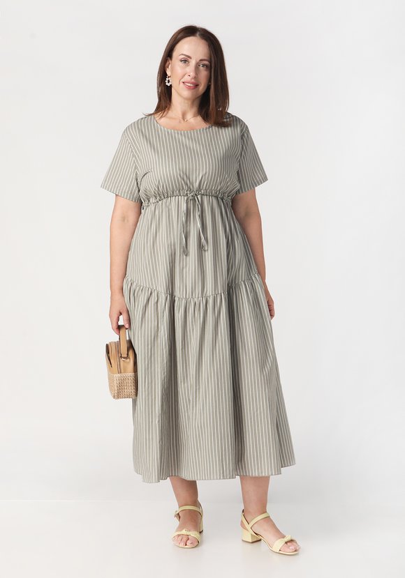 Платье с кулиской по талии Амели шир.  580, рис. 1