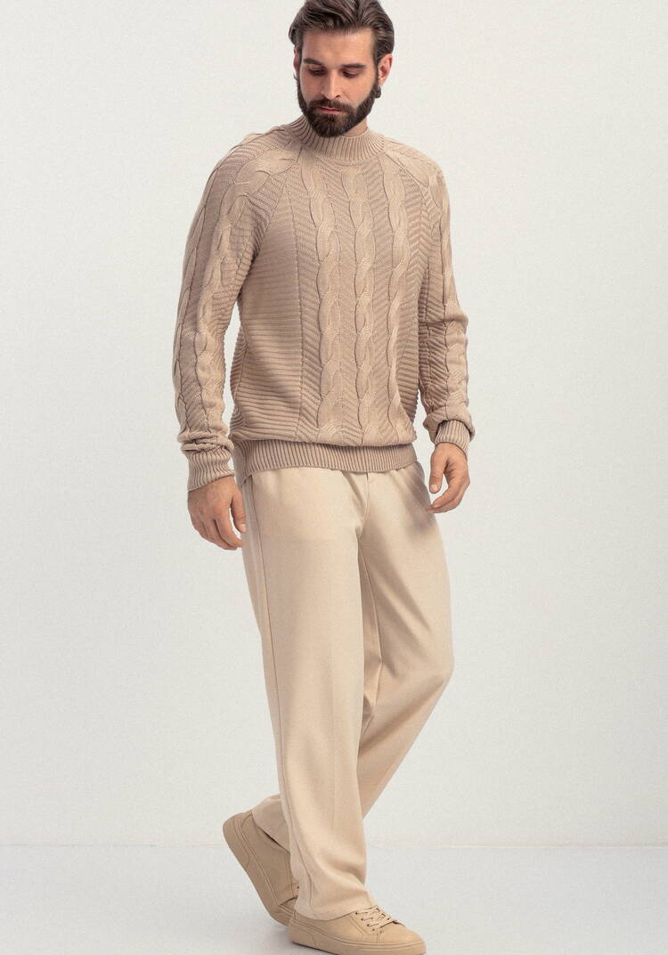 Джемпер мужской с фактурными косами шир.  750, рис. 26