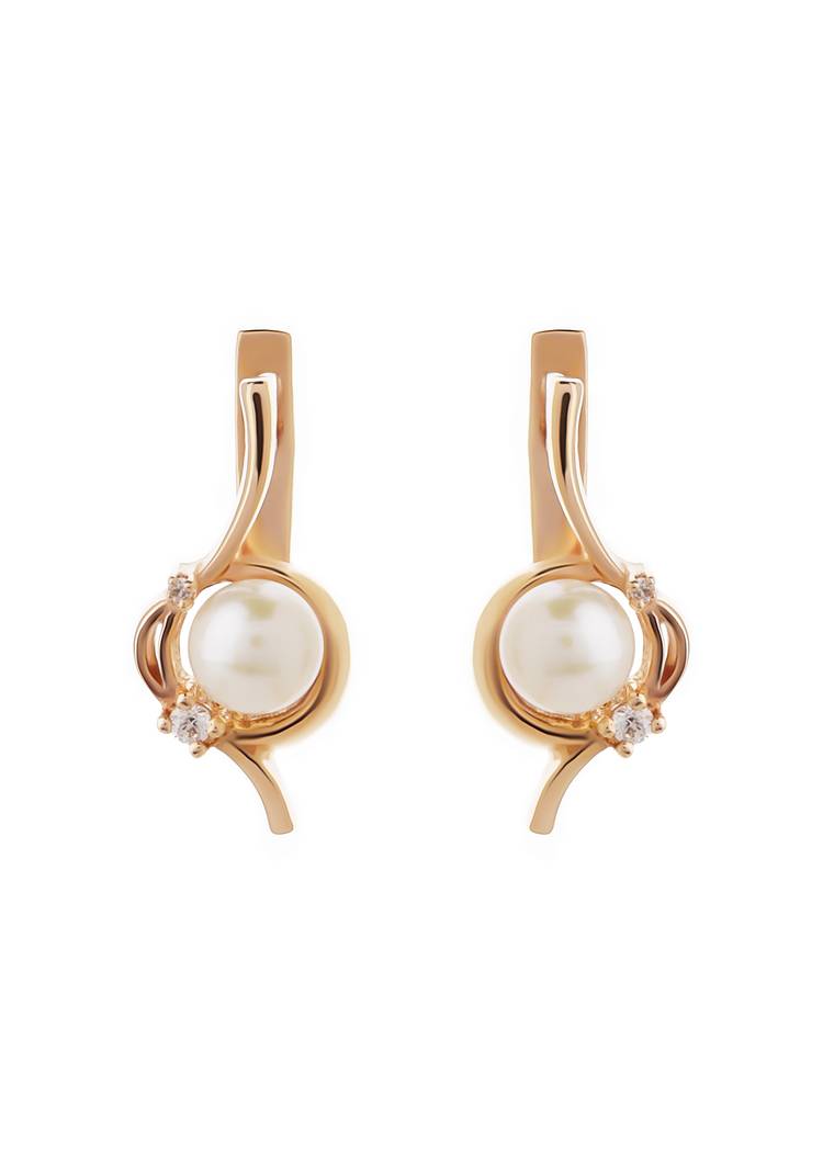Серебряное серьги Ники шир.  750, рис. 1