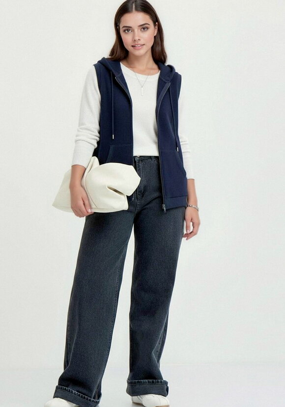 Жилет из микровельвета с начёсом шир.  580, рис. 15